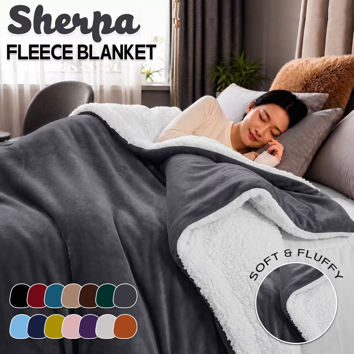 Double-Sided Sherpa Blanket