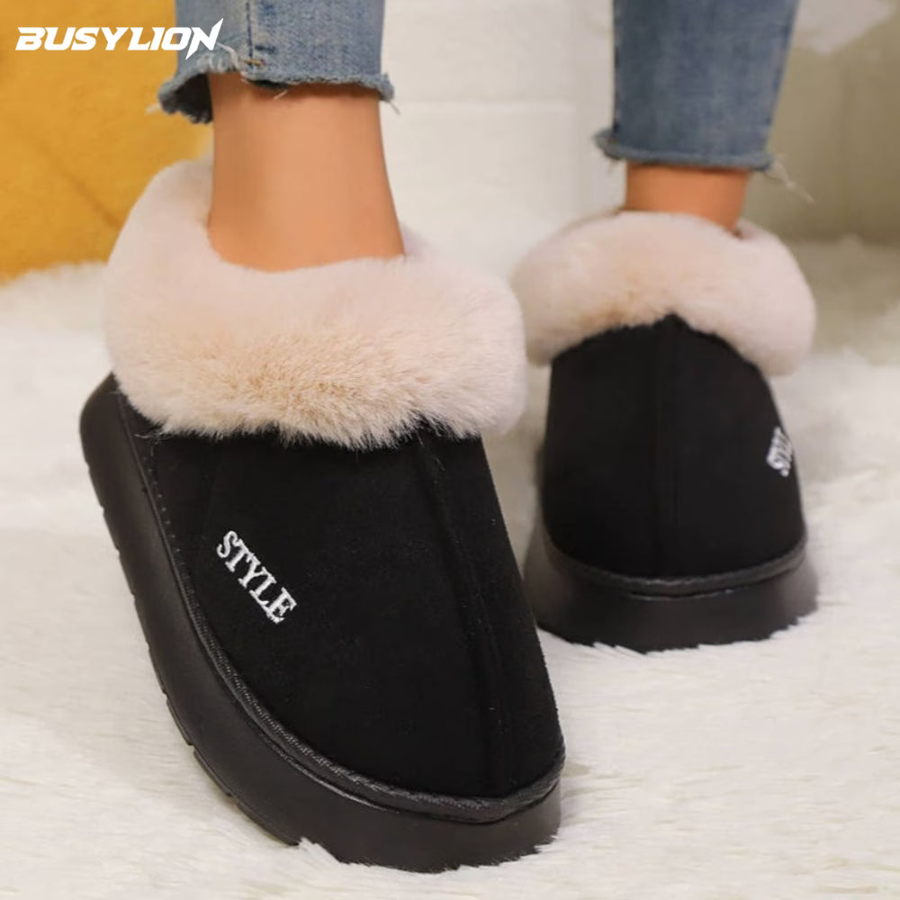 Women's Insulated Thermal Slippers with Trim