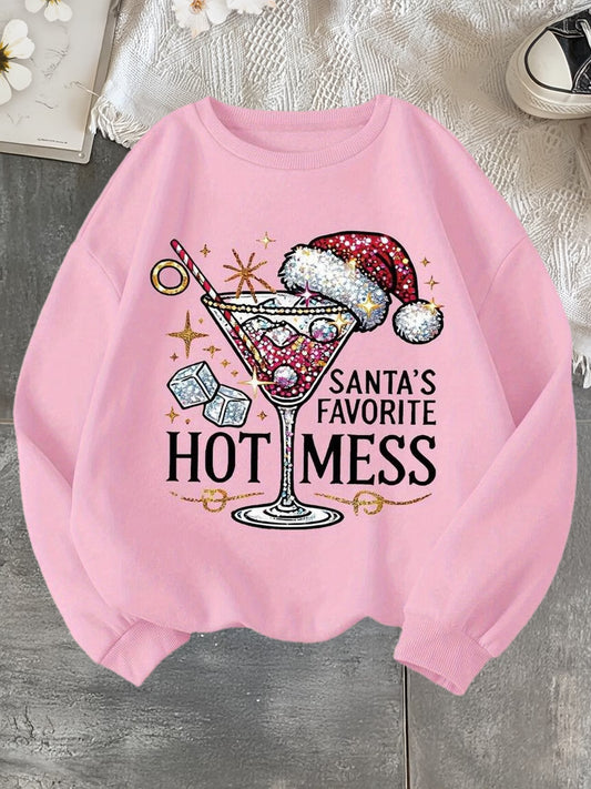 Women’s Graphic Print Crew Neck Sweatshirt