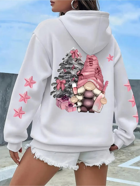 Women's Christmas Santa Pattern Printed Sweatshirt