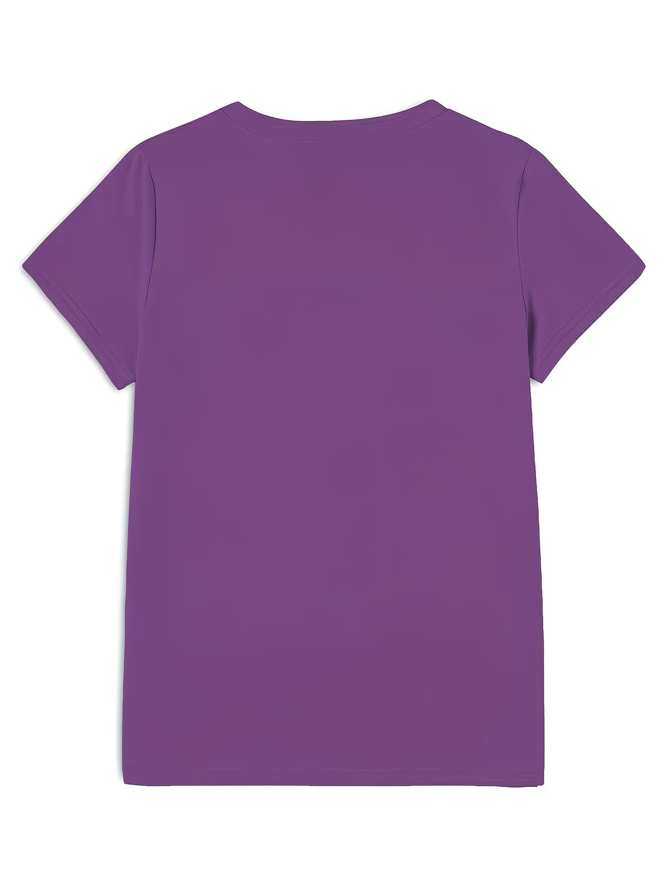 Purple Leopard Print Heart T-Shirt