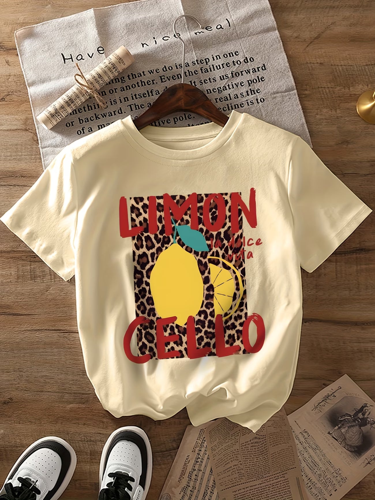 Graphic Print T-Shirt – Short Sleeve Crew Neck | Spring & Summer