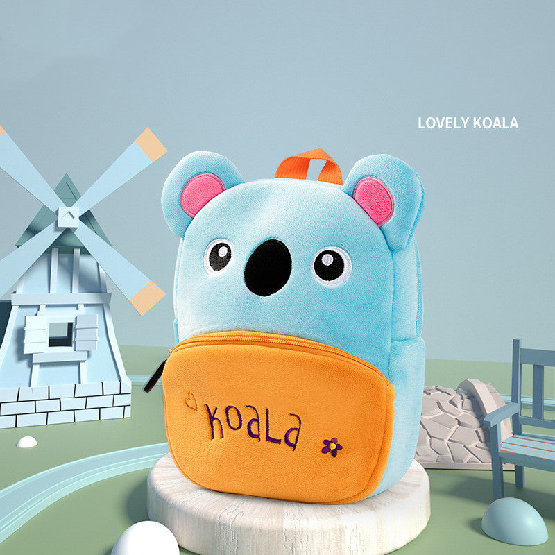 Cute Plush Animal Kindergarten Backpacks