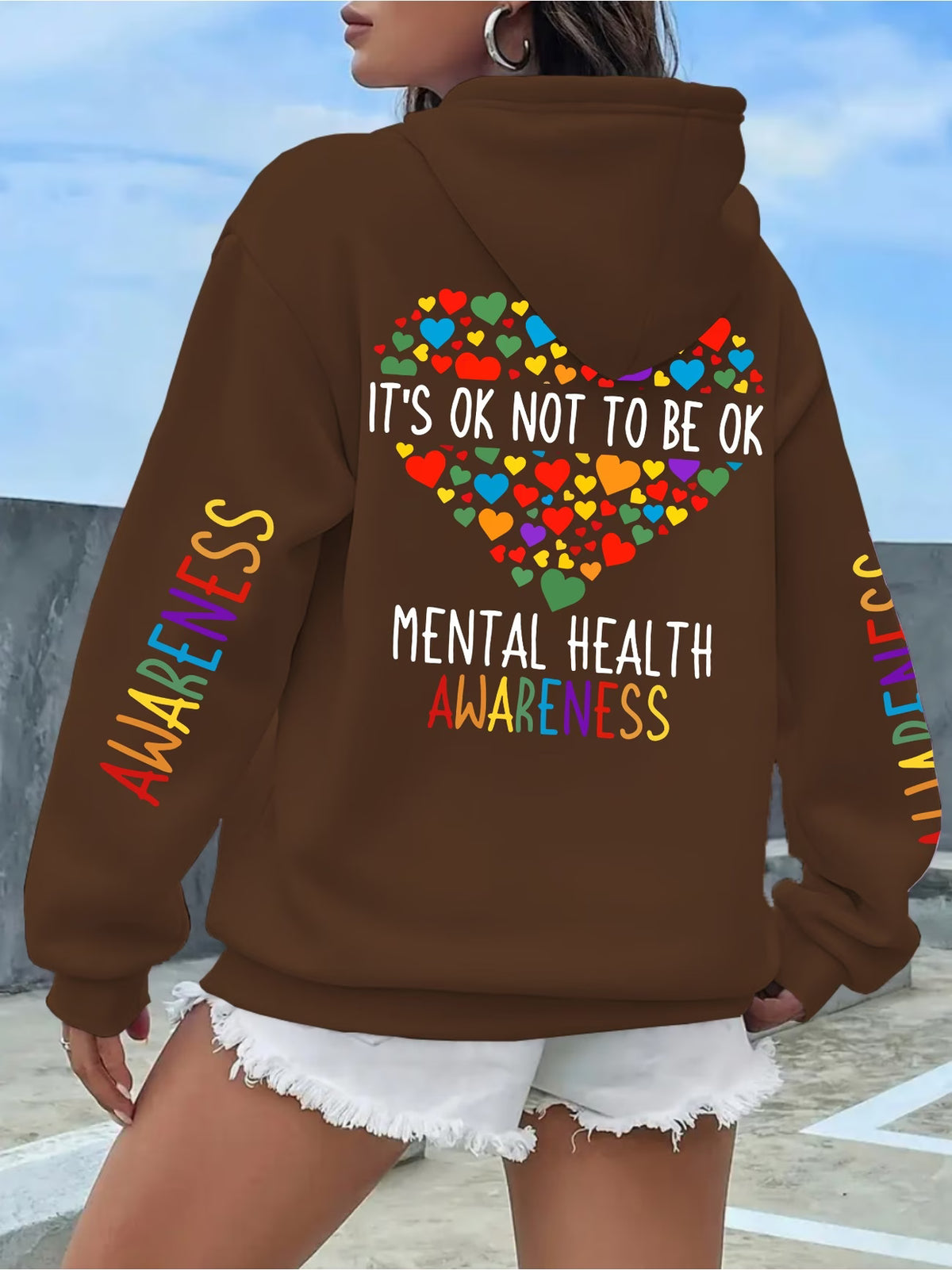 Women's Mental Health Awareness Print Sweater