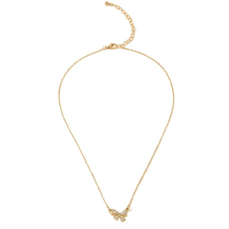 Sweet Light Luxury Bow Necklace