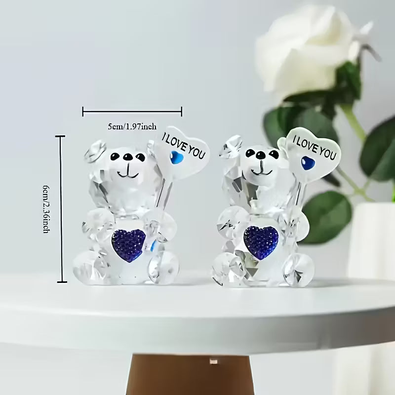 Enchanting Crystal Bear Sculpture