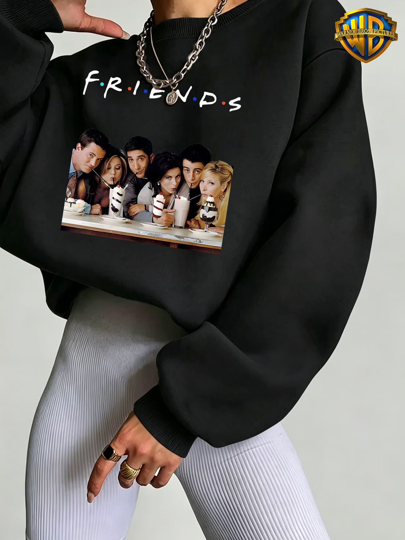 FRIENDS Milkshake Polka Dot Long Sleeve Top