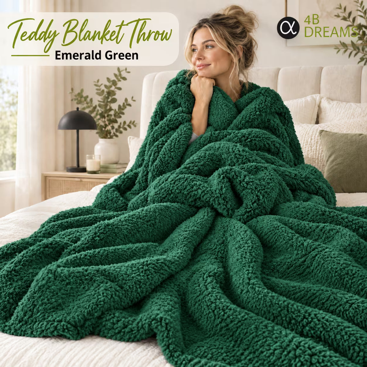 Luxury Teddy Blanket Throw for Bed & Sofa