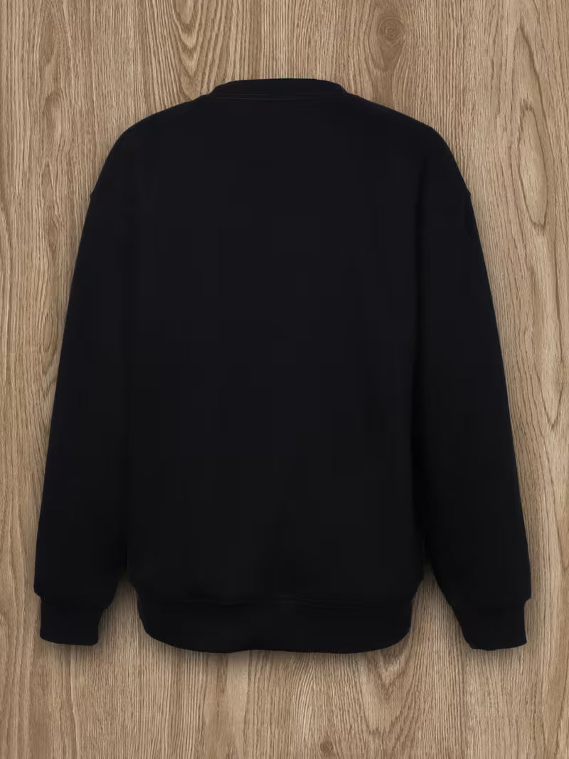 Women'S Cozy Black Christmas Graphic Sweatshirt