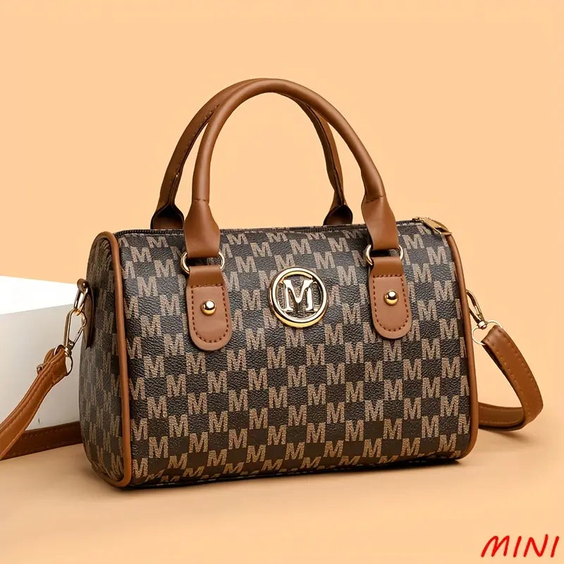 Perfect Lily Women's Elegant Crossbody Bag with Golden 'M' Logo