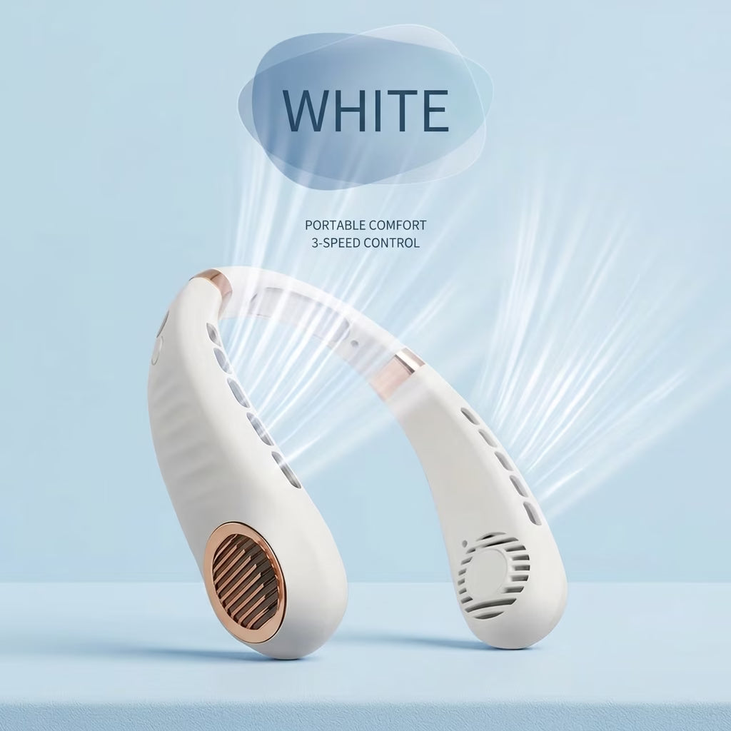 Wearable Neck Fan — Hands-Free Cooling for Indoor & Outdoor Use