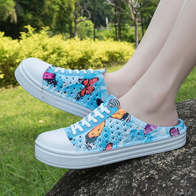 Women's Vintage Butterfly Platform Sandals | Multicolour Holiday Sandals