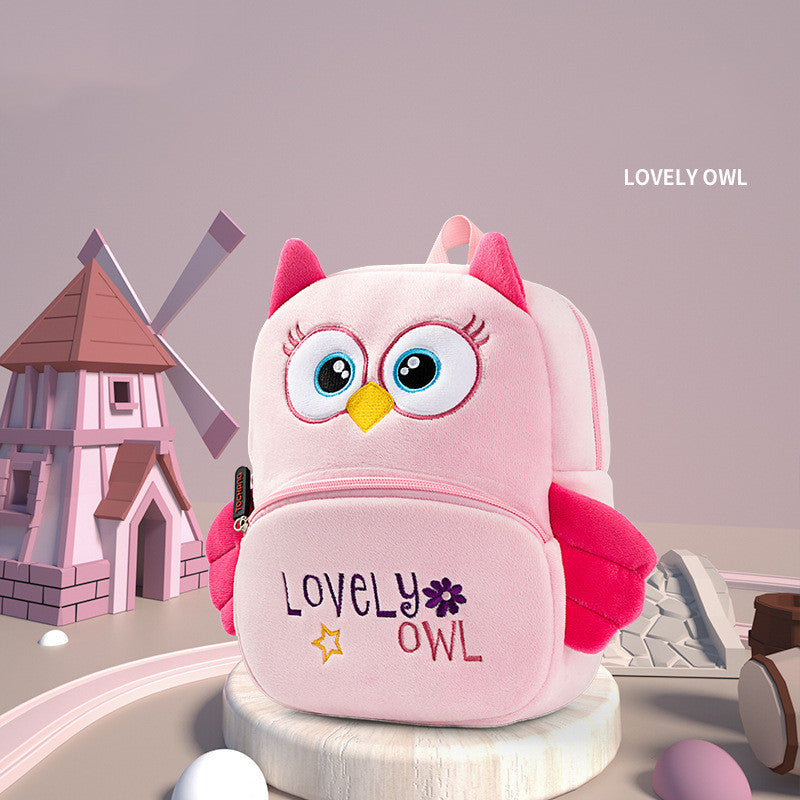 Cute Plush Animal Kindergarten Backpacks