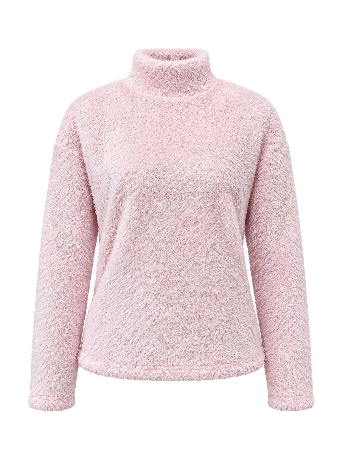Women's Plush High-Neck Pullover Sweater