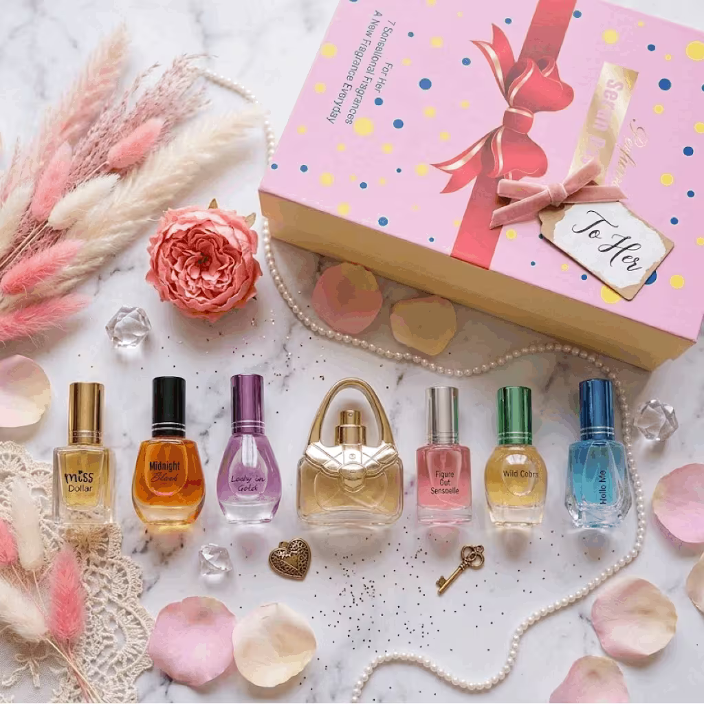 Saffron London Women's 7-Day Fragrance Advent Calendar, 7 × 15 ml