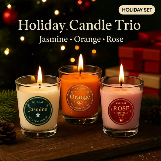 3pcs Holiday Candle Trio Gift Set