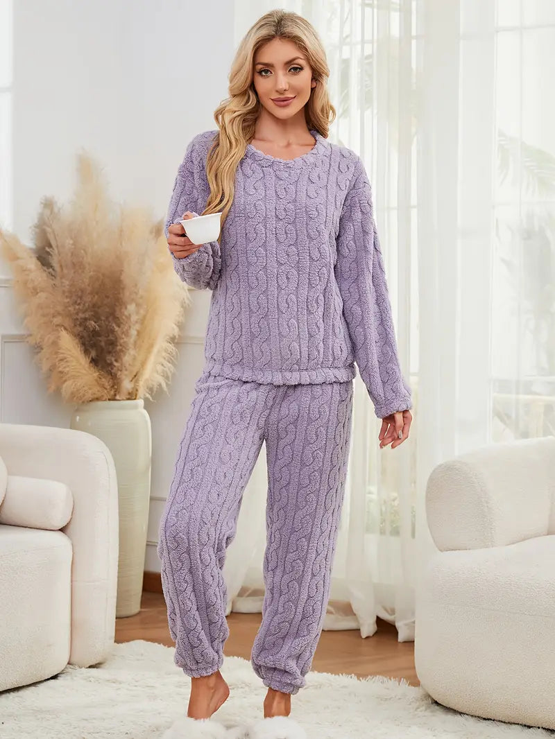 Two-Piece Women's Winter Pajama Set