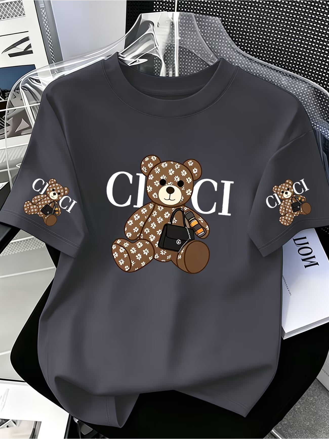Women's CICI Letter Print T-Shirt | Light Luxury Street Style Casual Tee