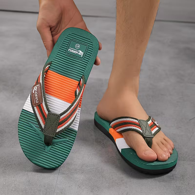 Men's Herringbone Slip-On Beach Shoes