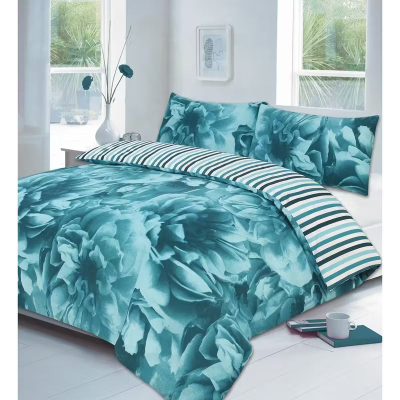 Rose Printed Modern Style Duvet Cover Sets