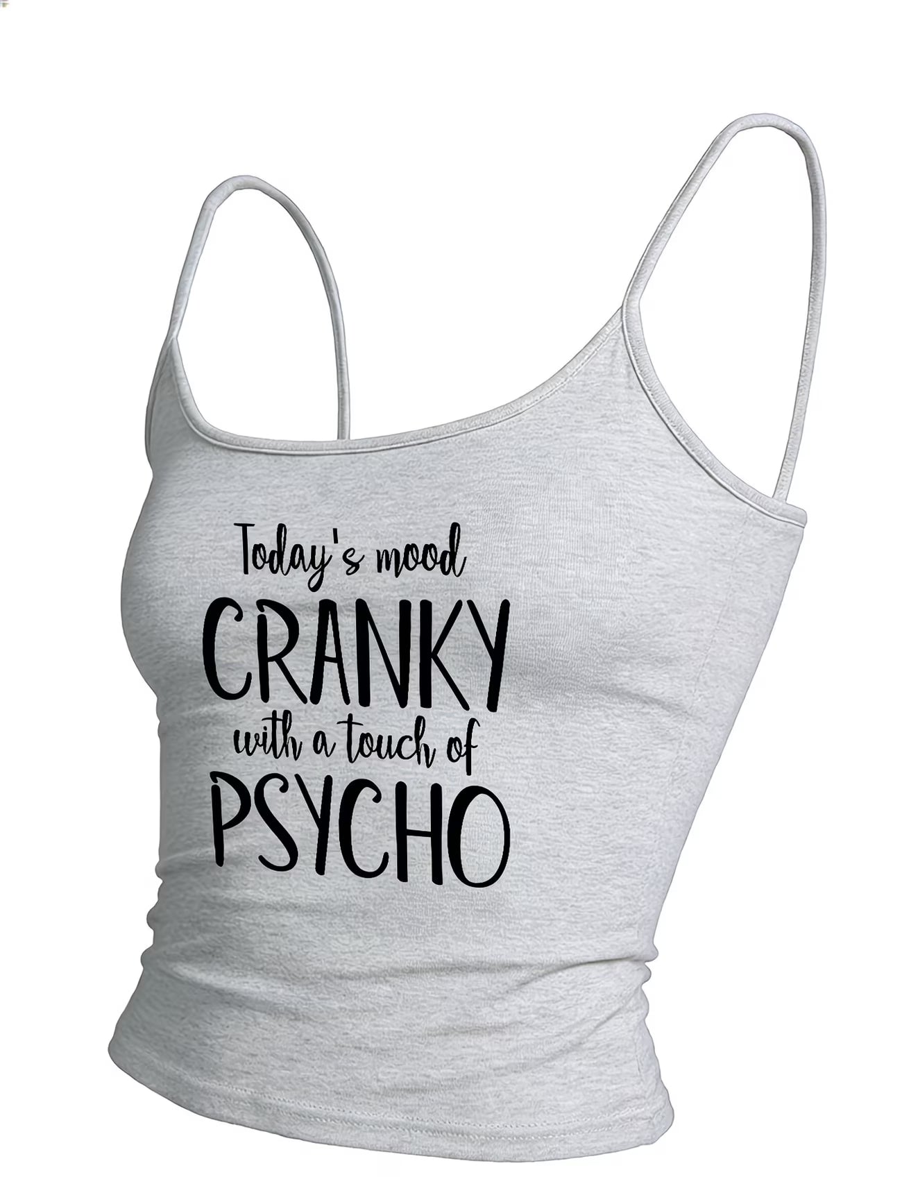Slogan Print Slim Tee