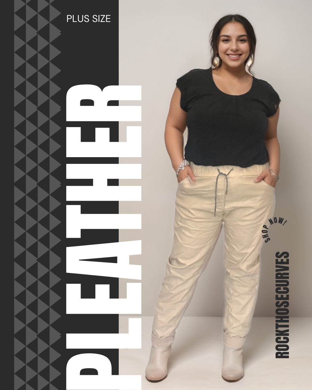 FAUX LEATHER VERY STRETCHY MAGIC TROUSERS / JEANS