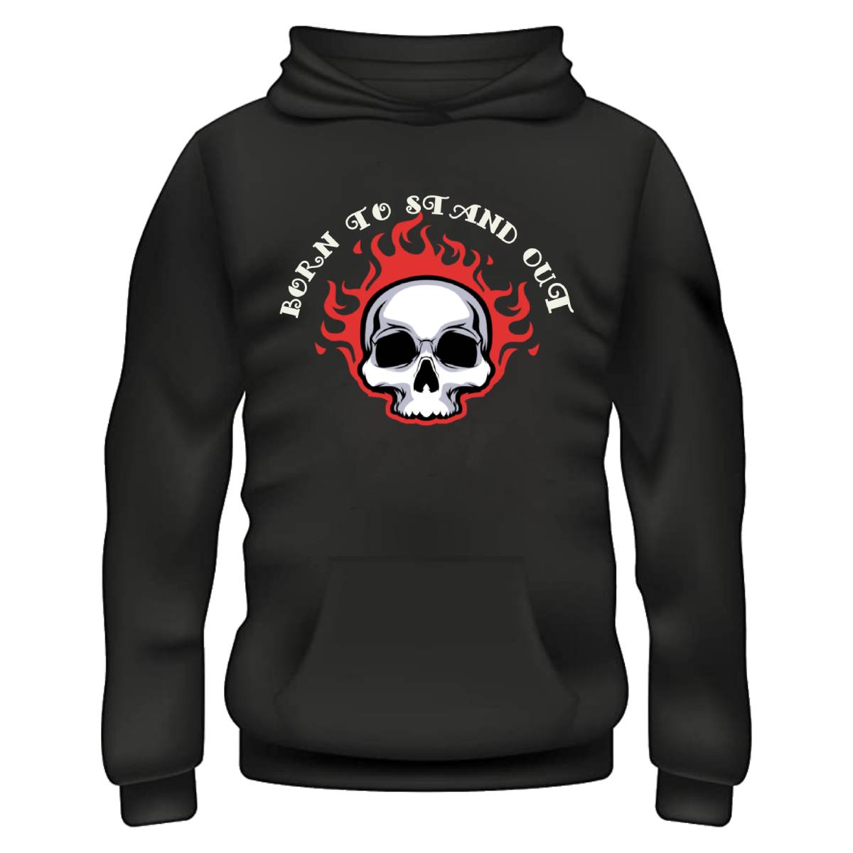 Born To Stand Out  Hoodie -Black,