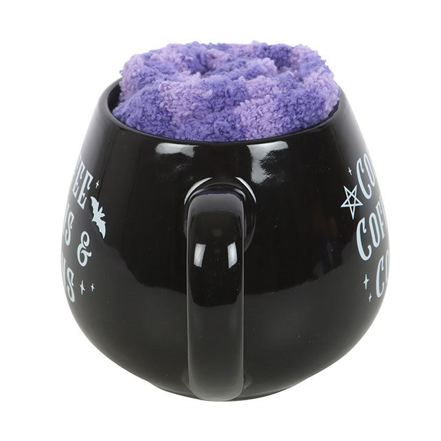 Coffee, Coffins & Covens Mug and Socks Set