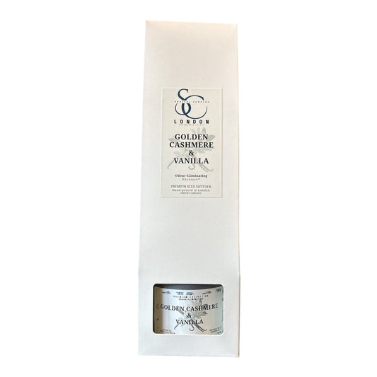 Golden Cashmere & Vanilla — 100ml Odour Eliminating Reed Diffuser