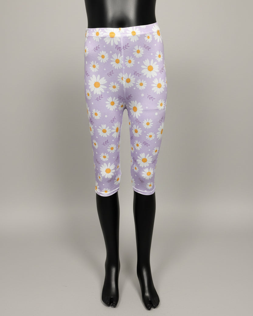 Flower patterned Capri leggings, choice of size & design!