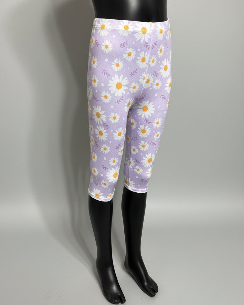 Flower patterned Capri leggings, choice of size & design!