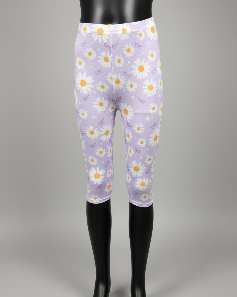 Flower patterned Capri leggings, choice of size & design!