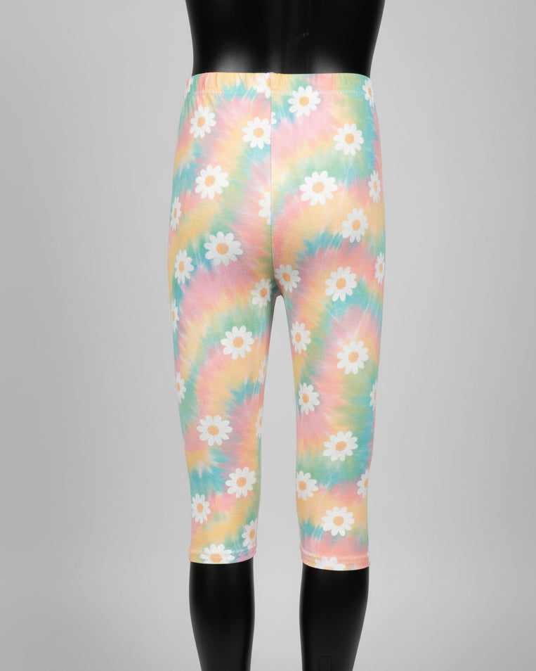 Flower patterned Capri leggings, choice of size & design!