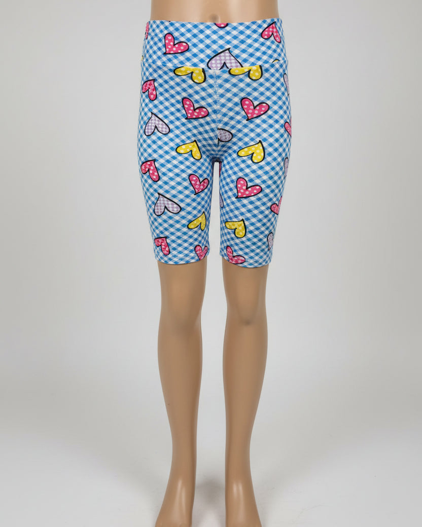 Soft, stretch, girls shorts, choice of pattern & size!