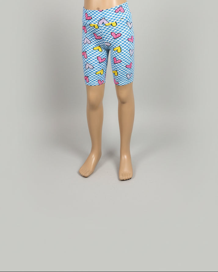 Soft, stretch, girls shorts, choice of pattern & size!