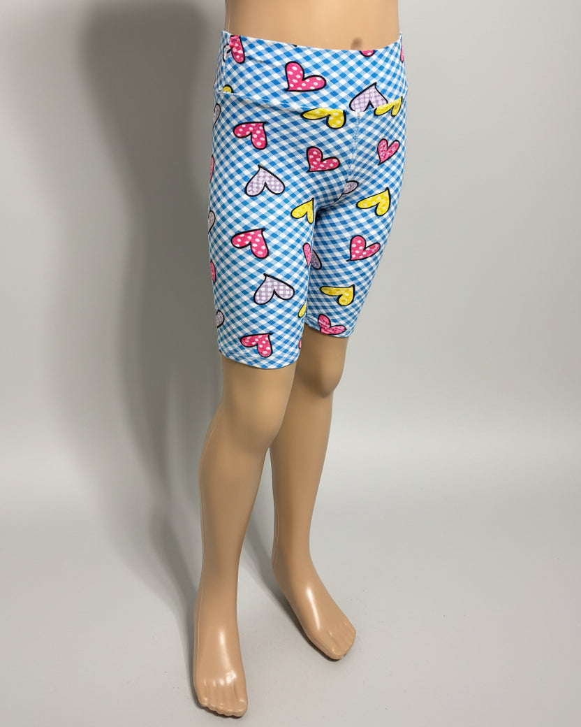 Soft, stretch, girls shorts, choice of pattern & size!
