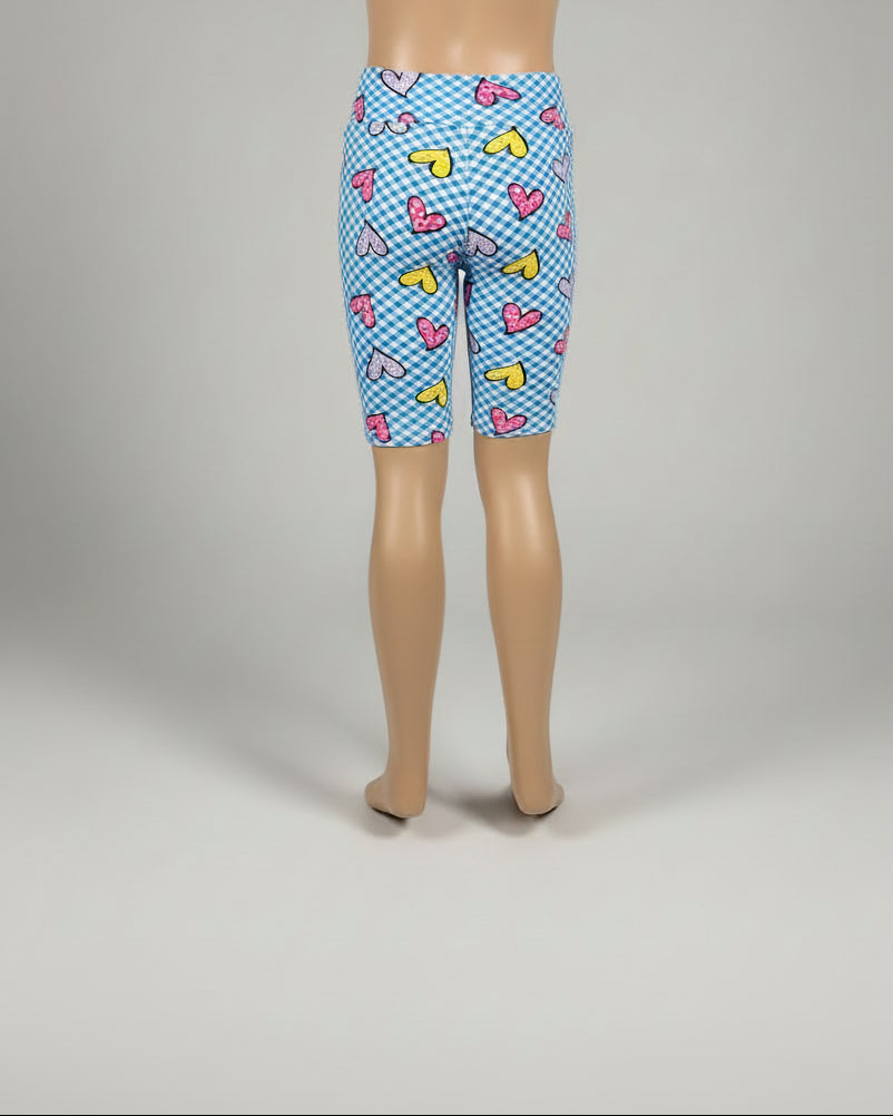Soft, stretch, girls shorts, choice of pattern & size!