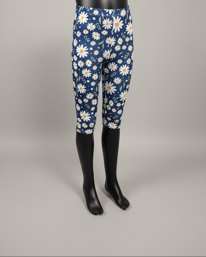 Flower patterned Capri leggings, choice of size & design!