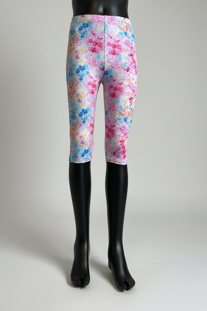 Flower patterned Capri leggings, choice of size & design!