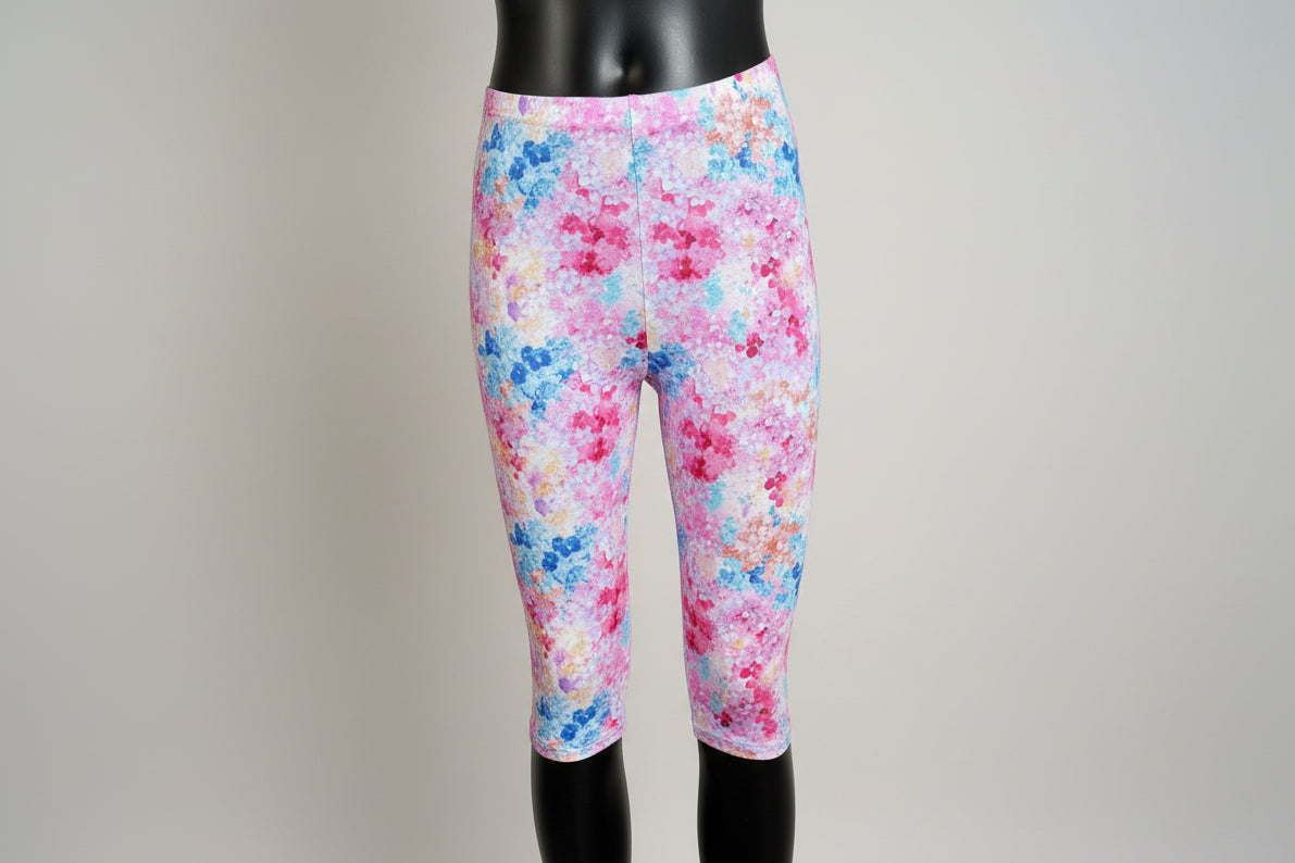 Flower patterned Capri leggings, choice of size & design!