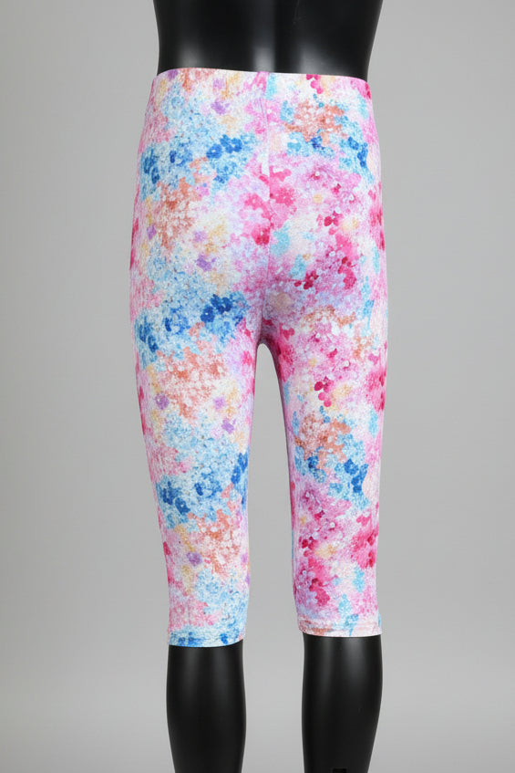Flower patterned Capri leggings, choice of size & design!