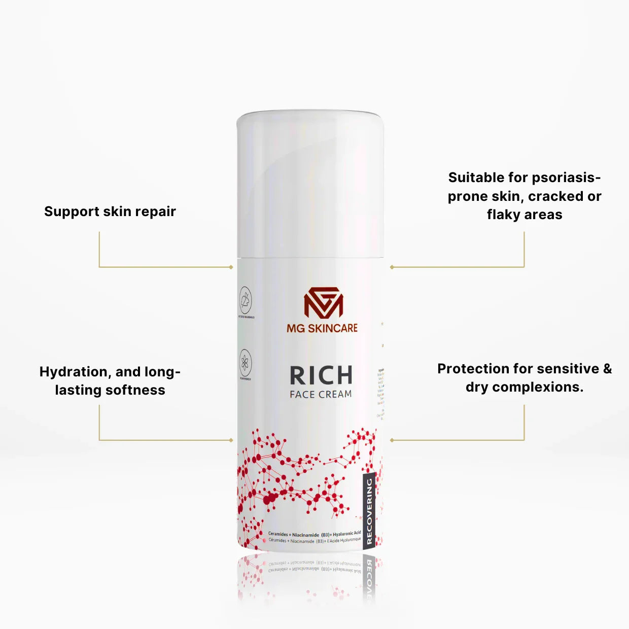 RICH FACE CREAM TREATING AGING.DAMAGED & ROSACEA.