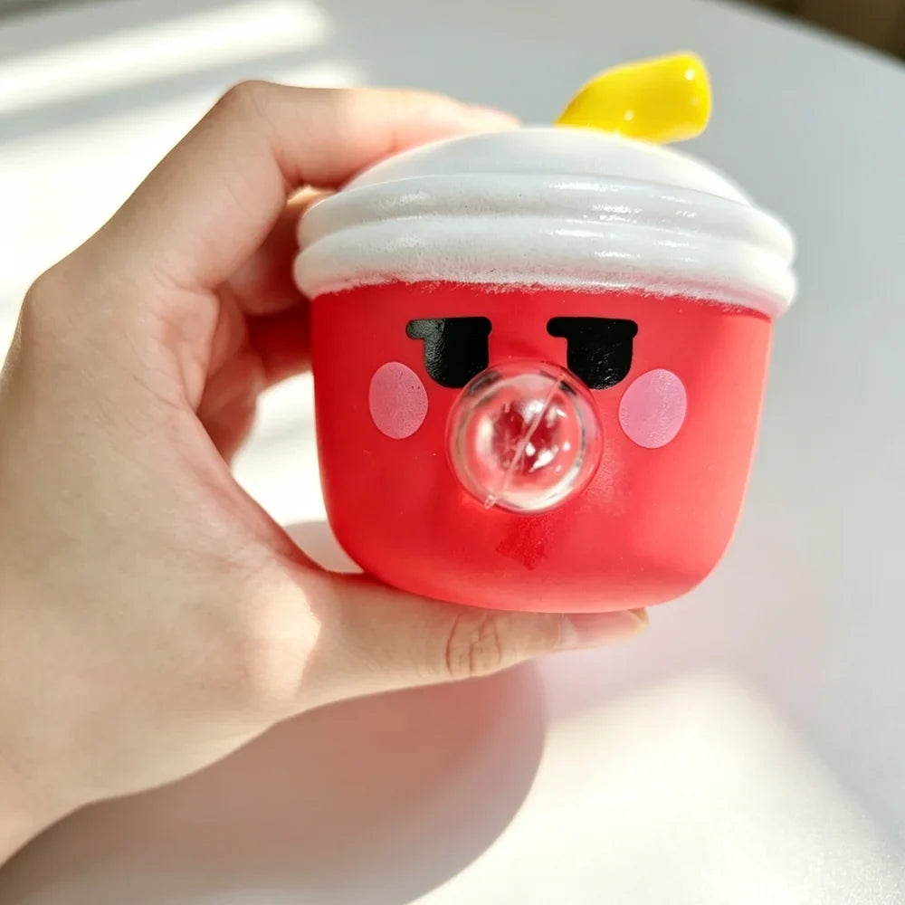 Cartoon Food Bubble Squeeze Fidget Toy | Cute Stress Relief Sensory Desk Ornament