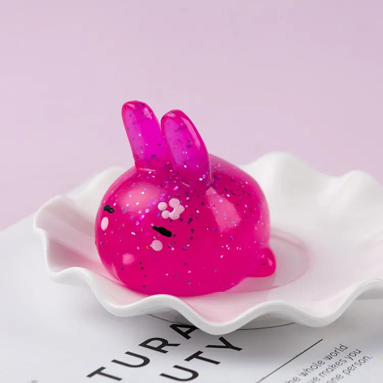 Glitter Squishy Mochi Fidget Toys | Cute Sensory Stress Relief Squeeze Toys