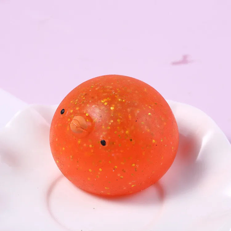 Glitter Squishy Mochi Fidget Toys | Cute Sensory Stress Relief Squeeze Toys