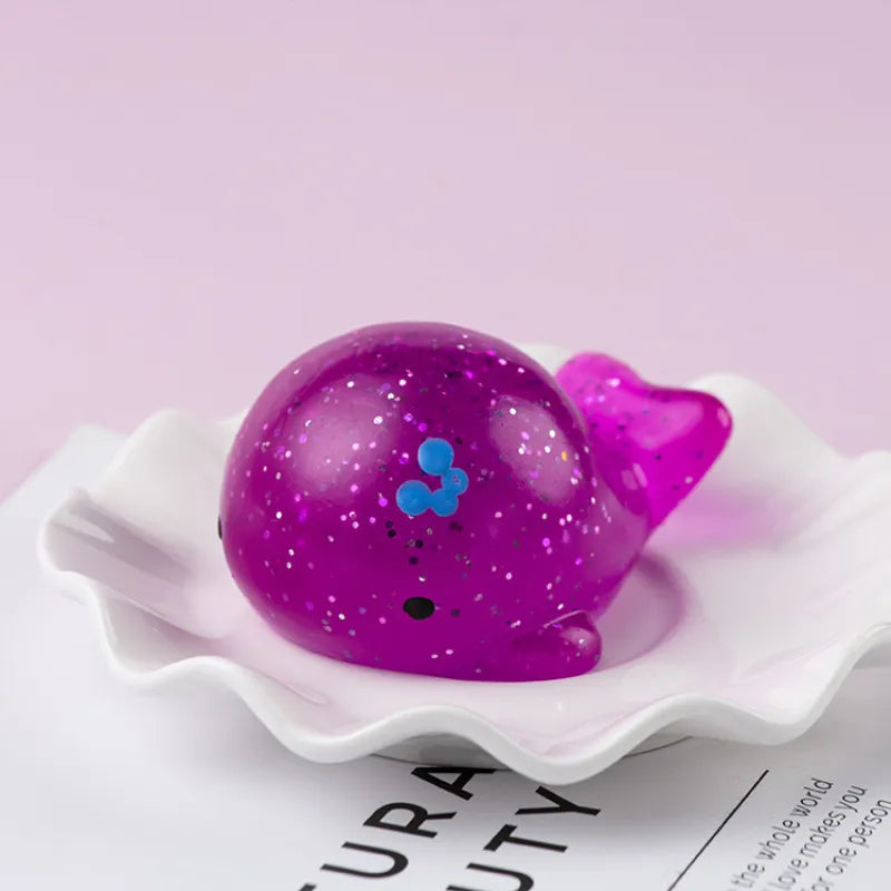 Glitter Squishy Mochi Fidget Toys | Cute Sensory Stress Relief Squeeze Toys