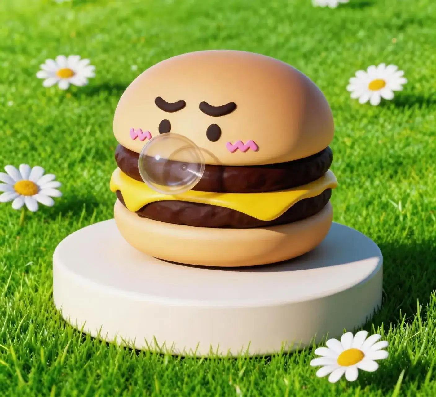Cartoon Food Bubble Squeeze Fidget Toy | Cute Stress Relief Sensory Desk Ornament