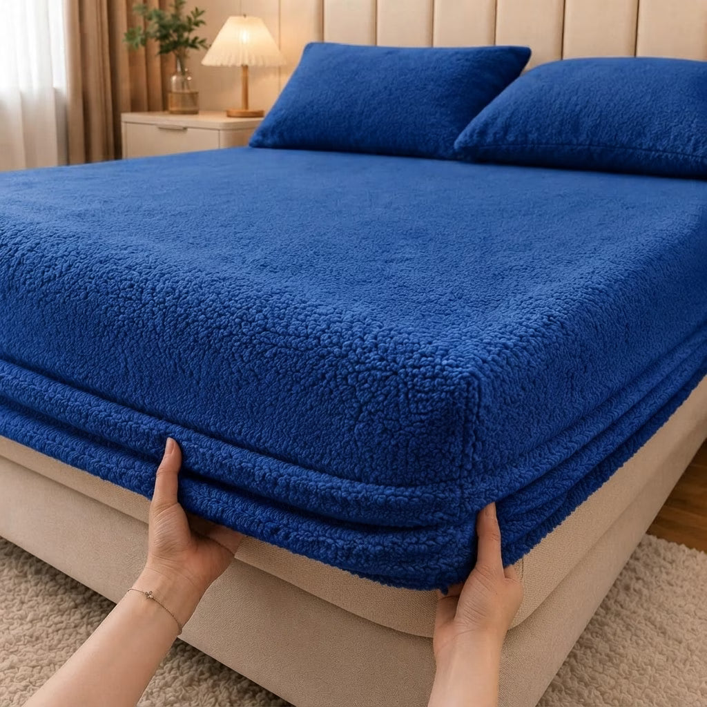 Soft Flannel Fitted Sheet with Deep Pockets