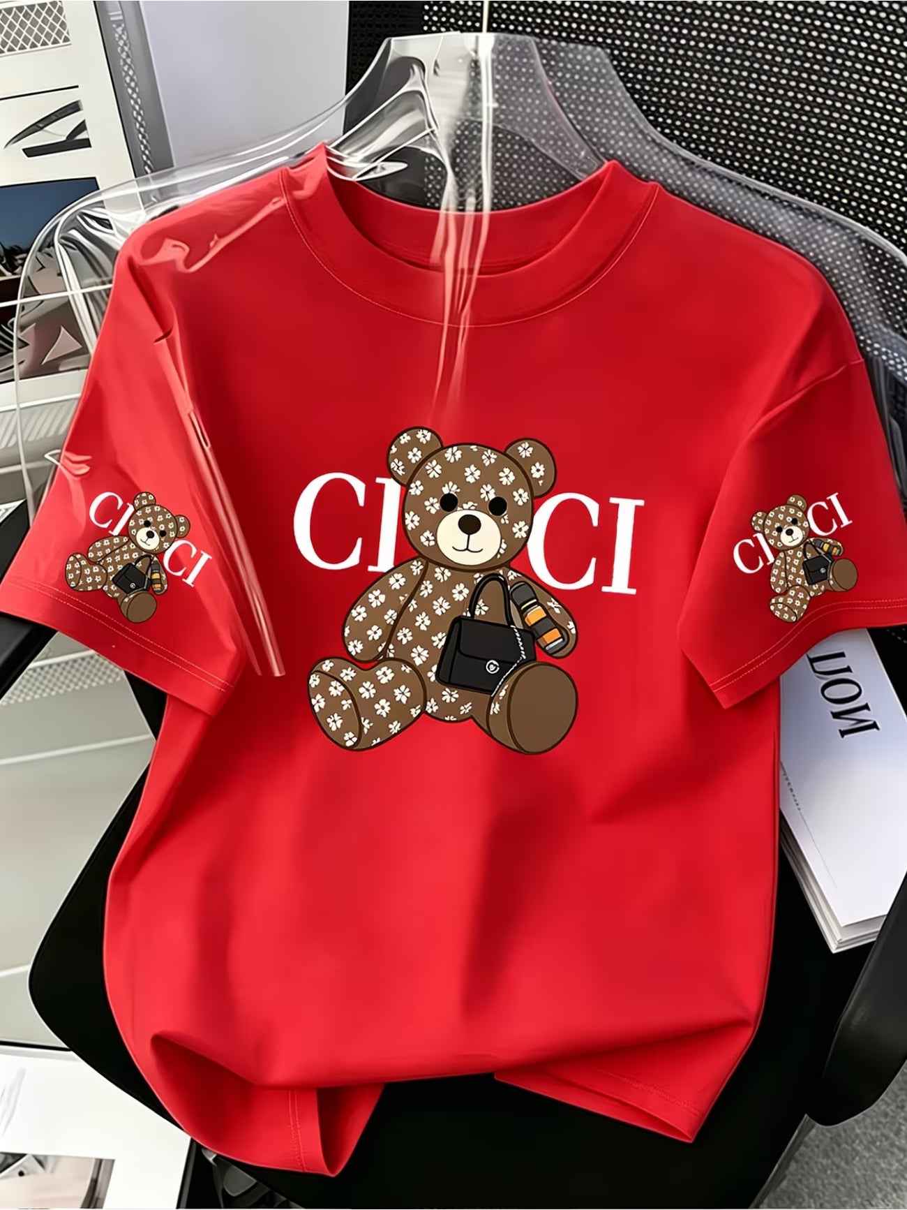 Women's CICI Letter Print T-Shirt | Light Luxury Street Style Casual Tee
