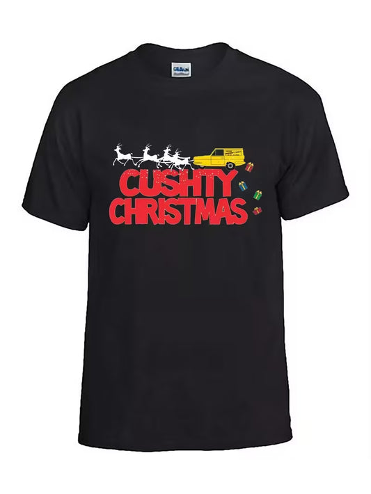 Men'S Only Fools and Horses Inspired Cushty Christmas Ugly Sweater T-Shirt